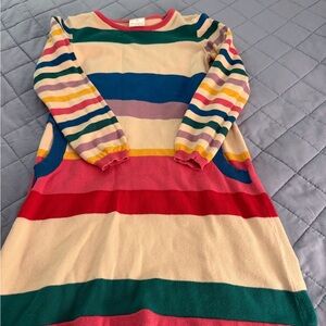 Hanna Andersson Rainbow Sweater Dress girls 140 US 10